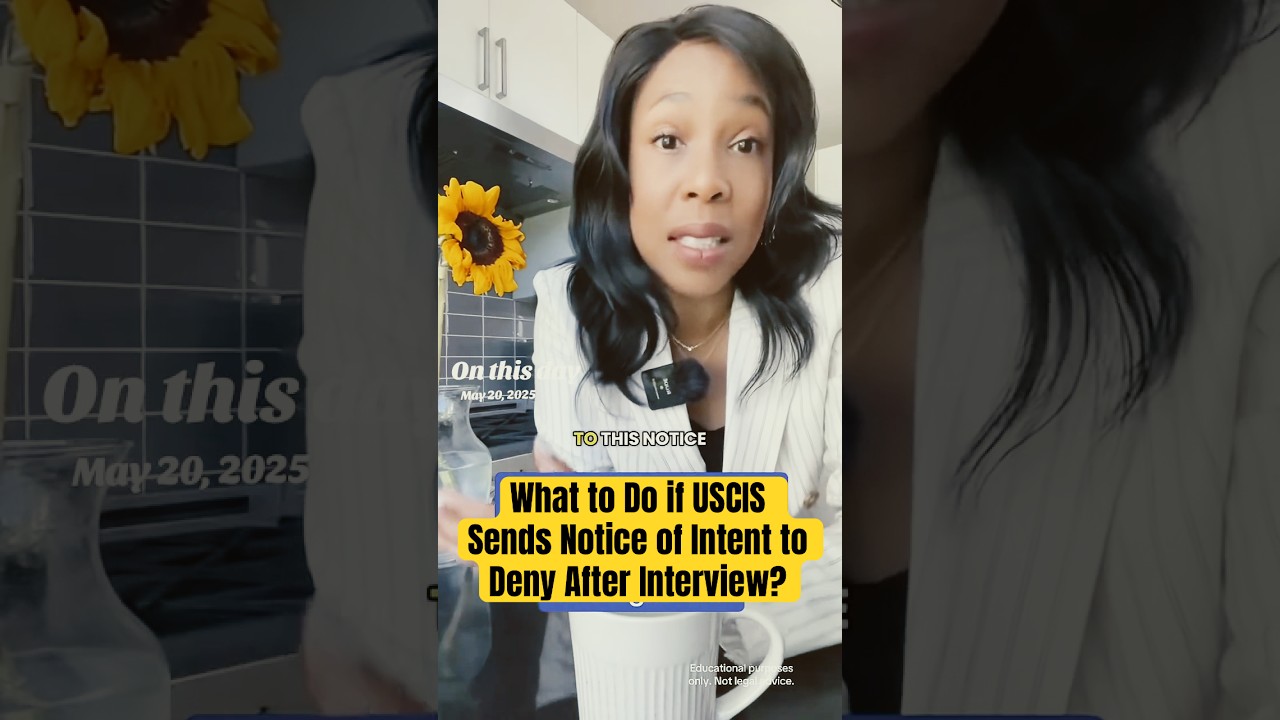 What to Do if USCIS Sends Notice of Intent to Deny After Interview?