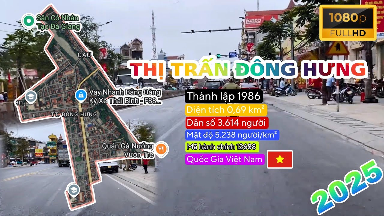 THỊ TRẤN ĐÔNG HƯNG 2025 - HUYỆN ĐÔNG HƯNG TỈNH THÁI BÌNH | Tân K71