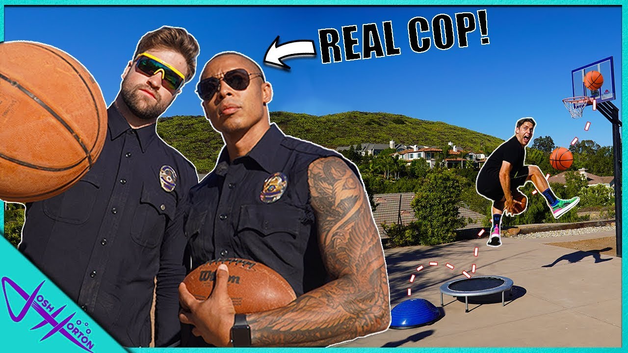 CHALLENGING 2 POLICE OFFICERS To Trick Shot H.O.R.S.E.!