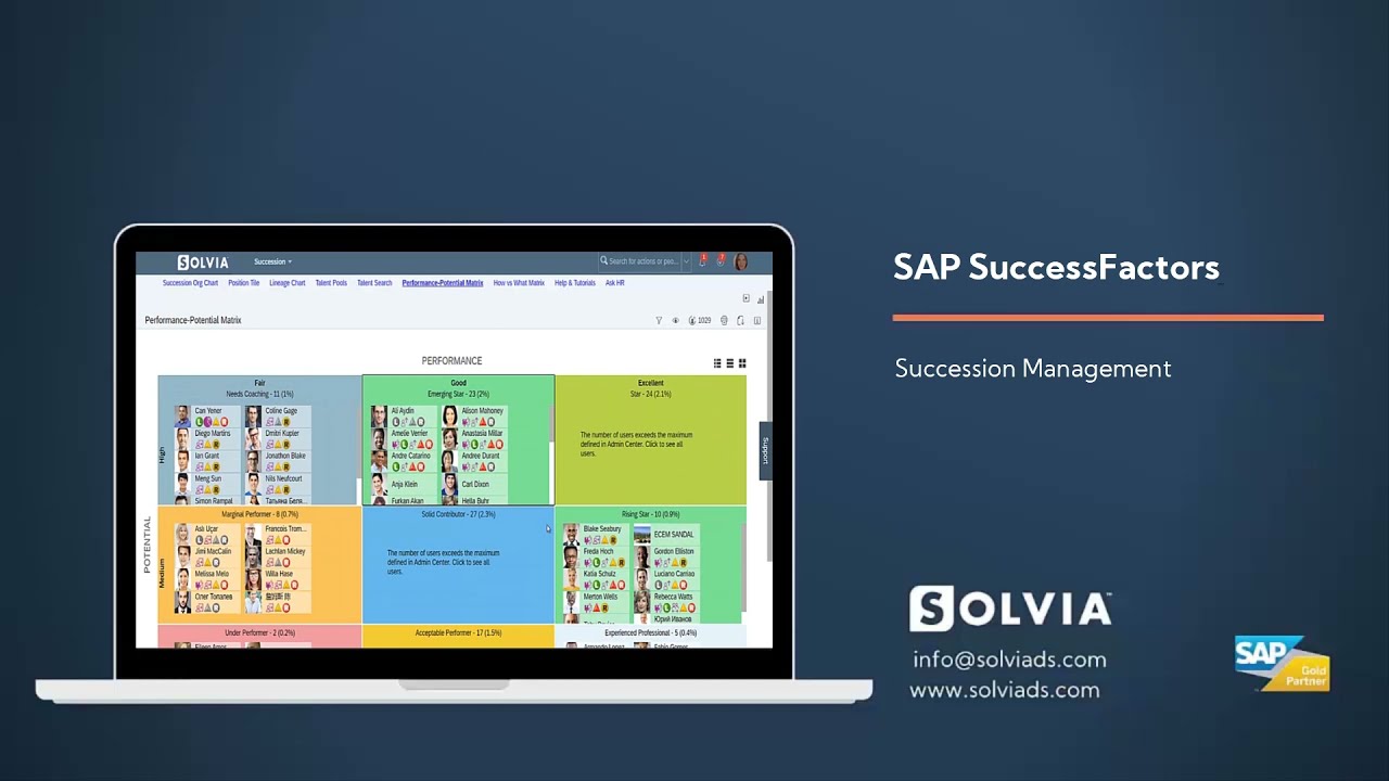 SAP SuccessFactors - Succession Management