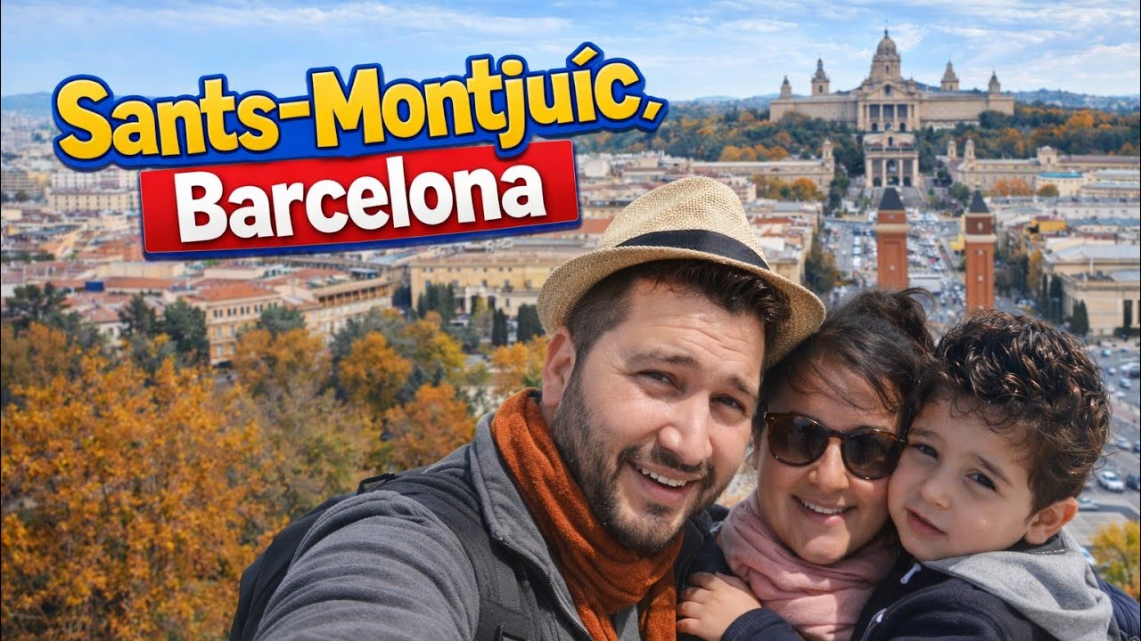 Andando con Brian por Sant Montjüic, Barcelona.