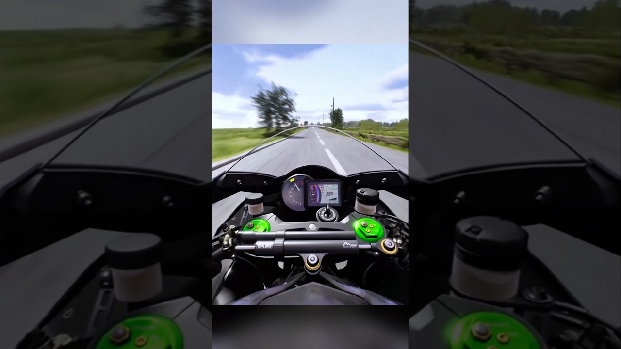 Kawasaki ninja h2 racing gameplay 🤯#shorts #ride5 #kawasaki #h2r #bikeracing