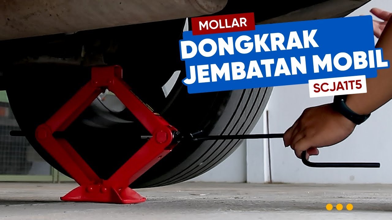 Review & Test MOLLAR SCJA1T5 Dongkrak Jembatan Mobil 1.5 Ton Manual Scissor Jacks