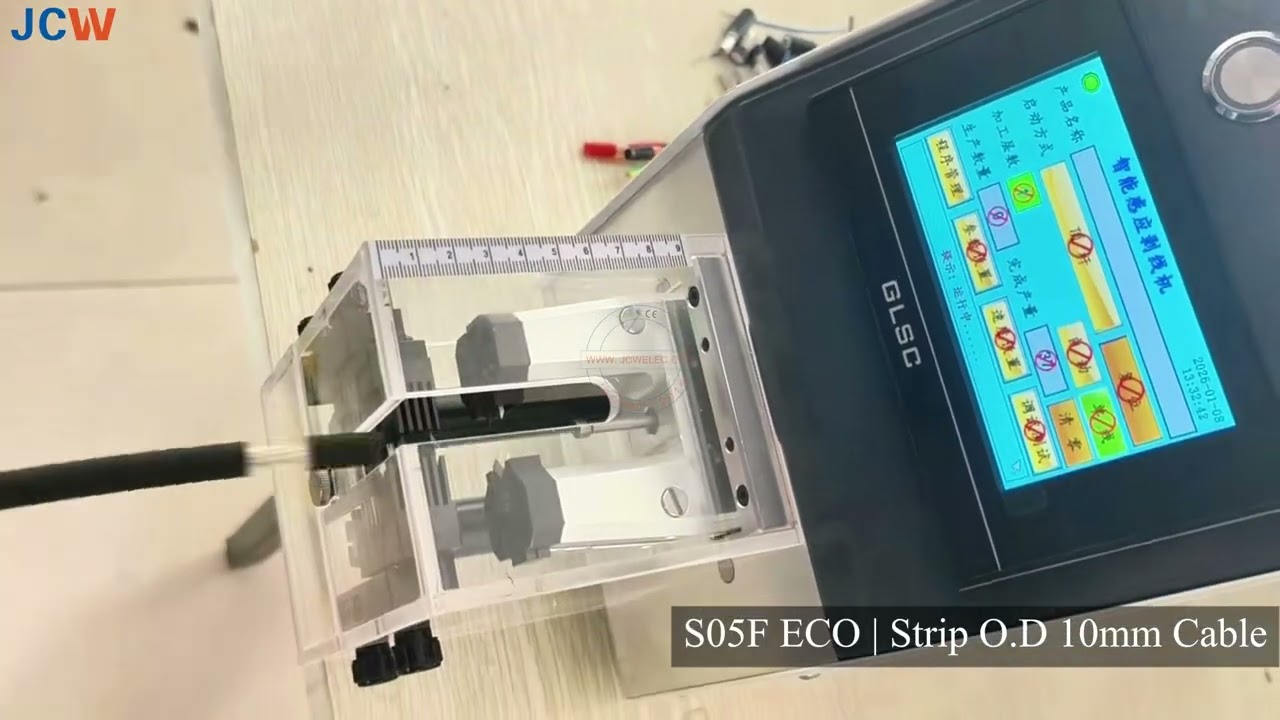 JCW-S05F ECO | Macchina spelacavi migliorata per cavi con diametro esterno fino a 10 mm