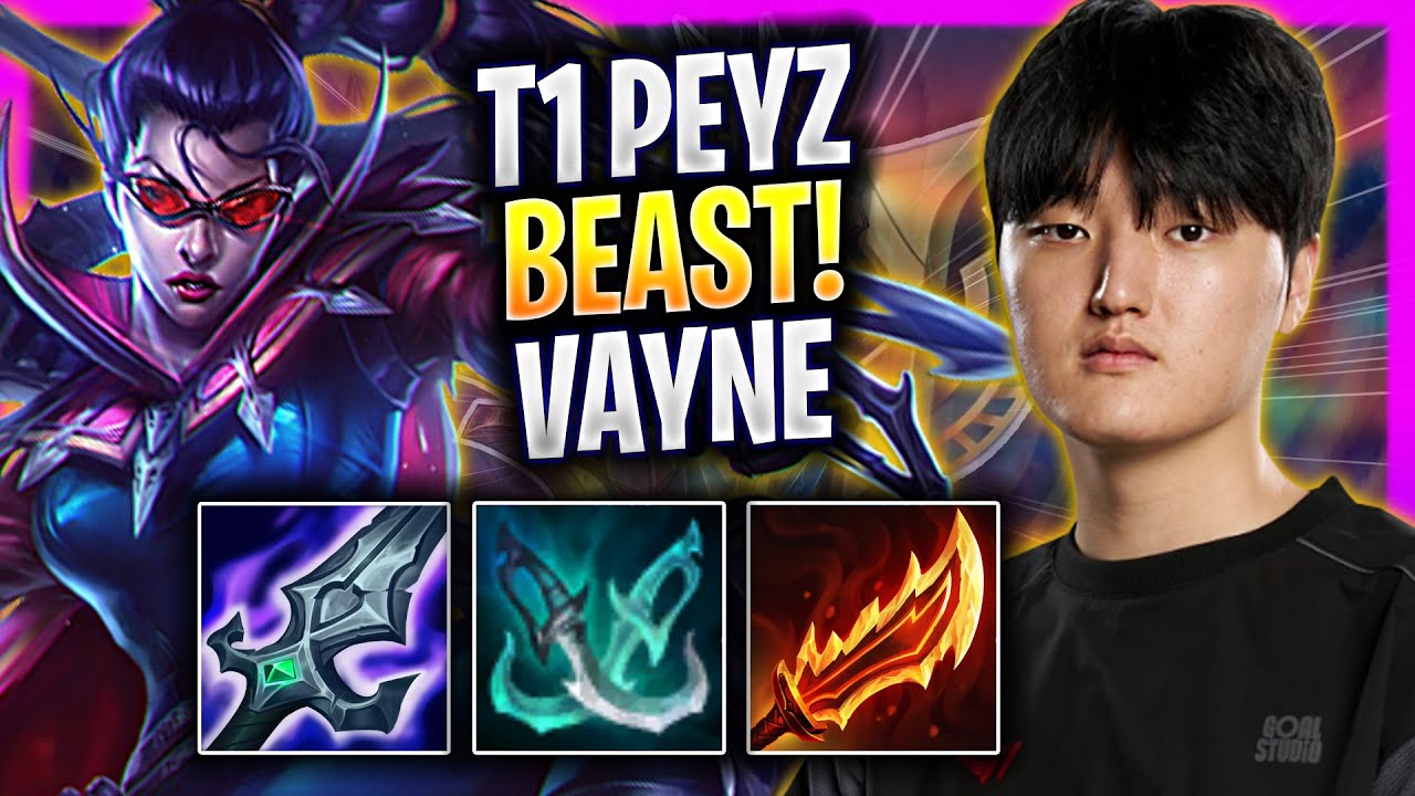 T1 PEYZ IS A BEAST WITH VAYNE! - T1 Peyz Plays Vayne ADC vs Lucian!