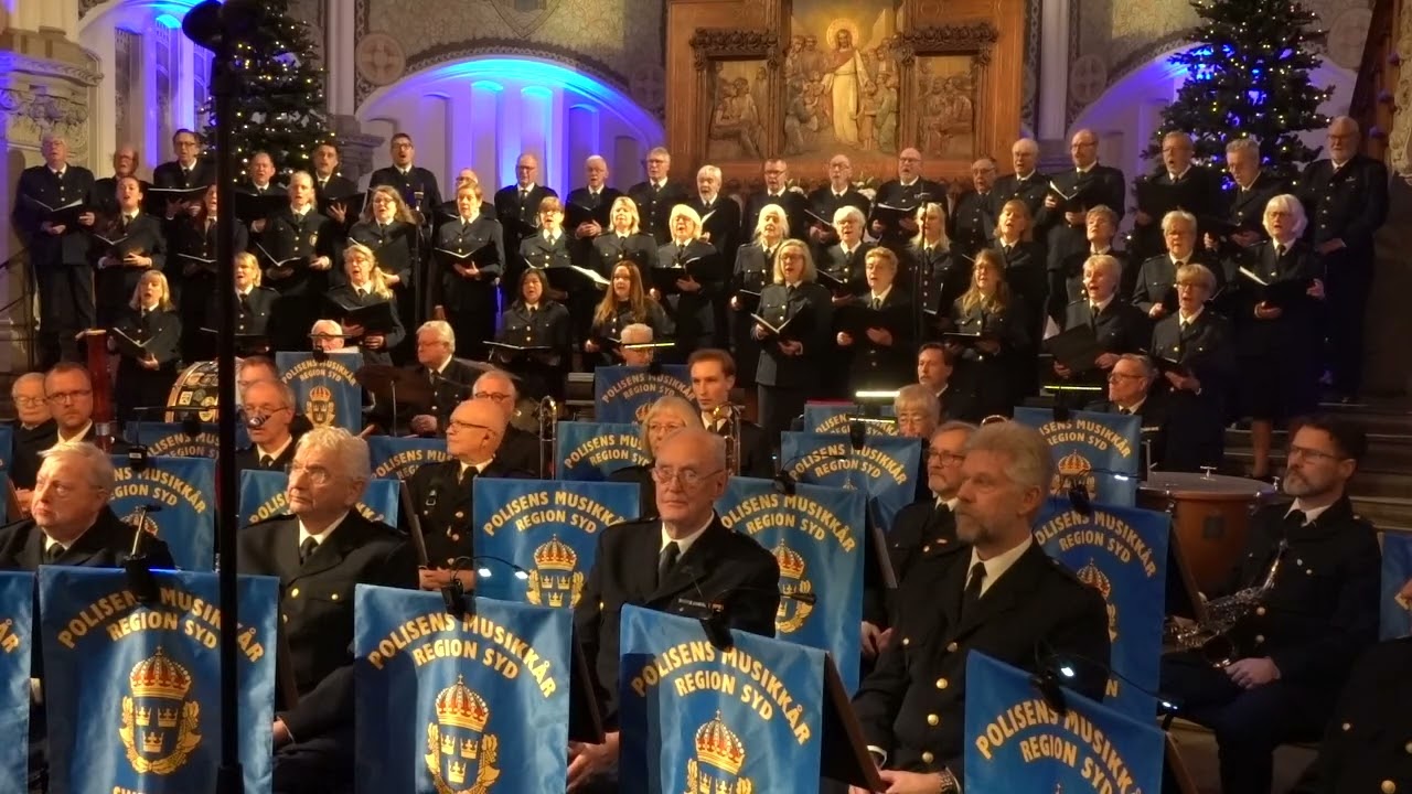 Julkonserten 21.12.,2025, Polisens kör och kår Region Syd