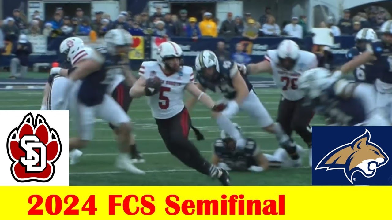 #4 South Dakota vs #1 Montana State Football Game Highlights, 2024 FCS Semifinal