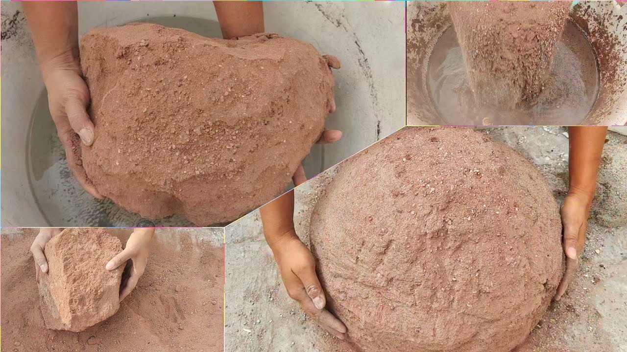 Full Tub of soft reddirt dry\water crumbling saasmr