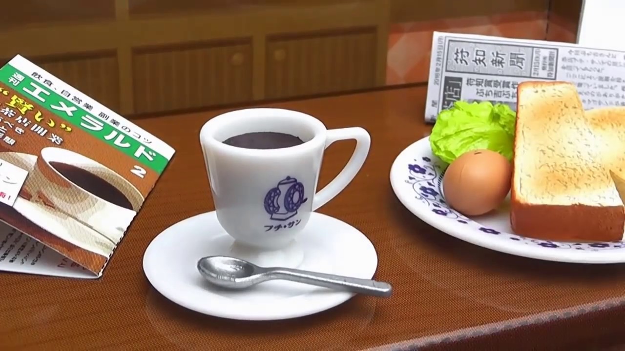 【RE MENT】Retro cafe  miniature foods 街角のレトロ喫茶店 リーメント！