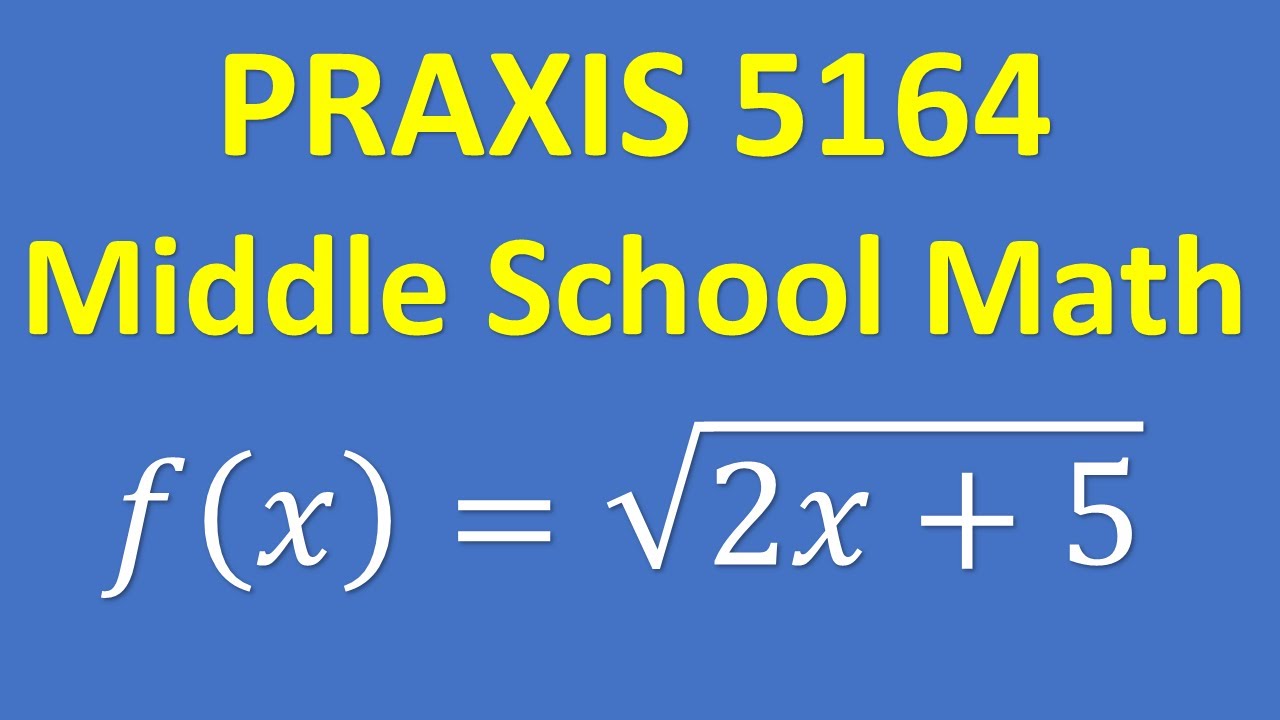 Задача для практики по математике Praxis 5164 | Нахождение области определения функции (пошаговое...
