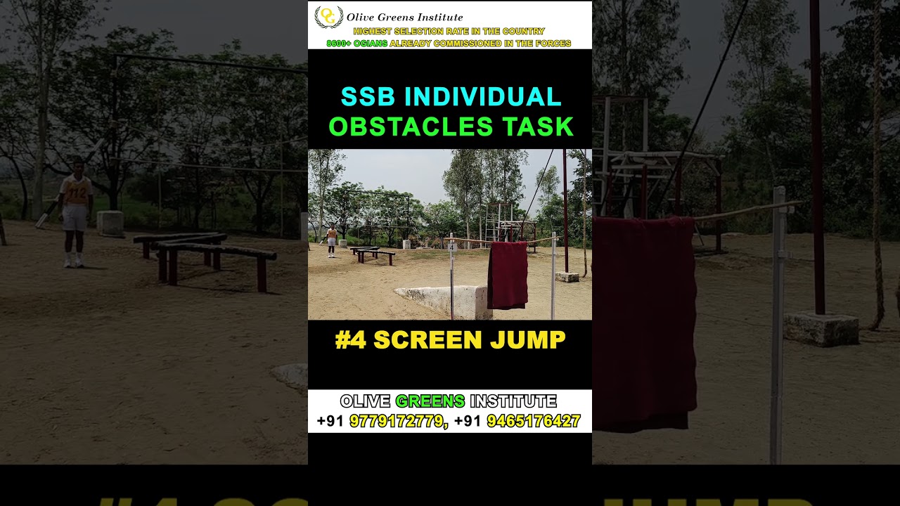 #4 Screen&nbsp;Jump SSB Individual Obstacles Task | What are SSB Obstacles | How to do SSB Obstacles