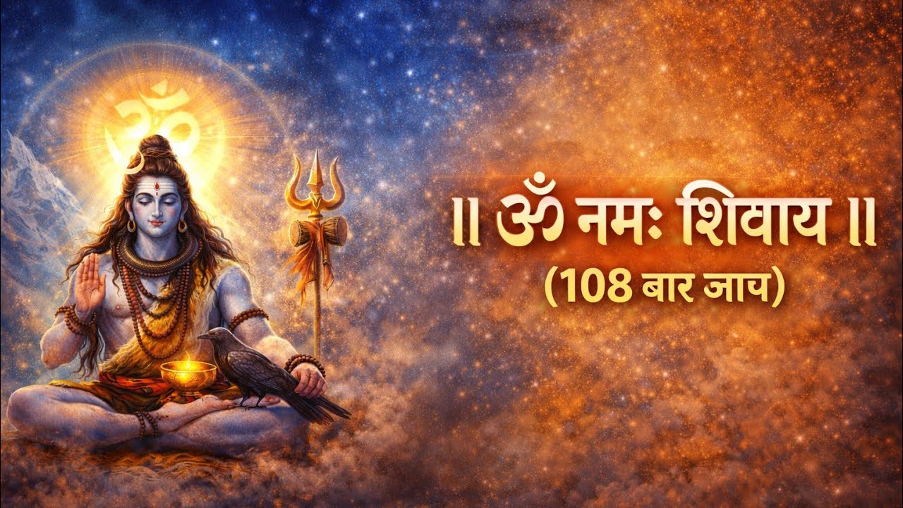 ॥ ॐ नमः शिवाय ॥ 🙏 108 बार जाप | Mahadev Mantra for Peace, Power & Protection 🔱