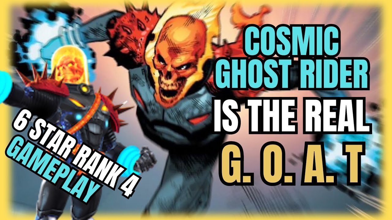 MCOC 6 STAR RANK 4 COSMIC GHOST IS INSANE | BEYOND GOD TIER DAMAGE 💀 #mcoc #cosmicghostrider