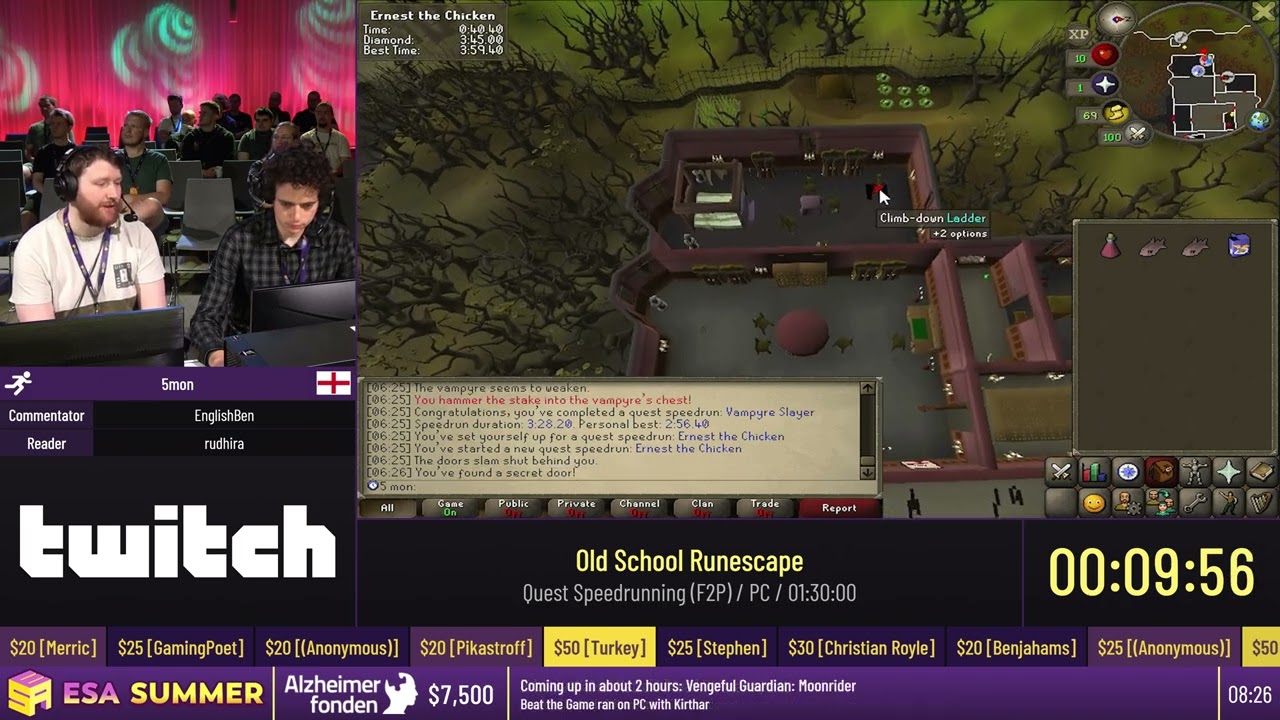 Old School Runescape [Quest Speedrunning (F2P)] by 5mon - #ESASummer23