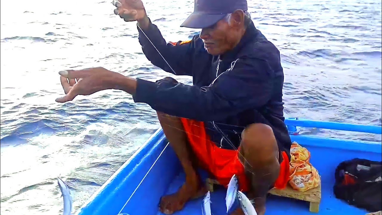 MANCING RINTAK TRADISIONAL‼️CARA SEDERHANA NELAYAN PESISIR PANTAI MENANGKAP IKAN DI LAUT