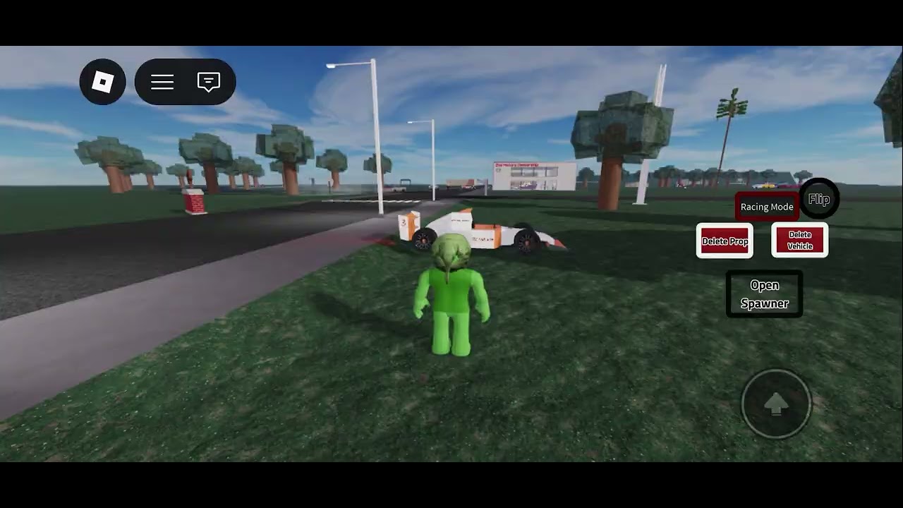 Testing new vehicles in crashing game  (roblox)￼￼