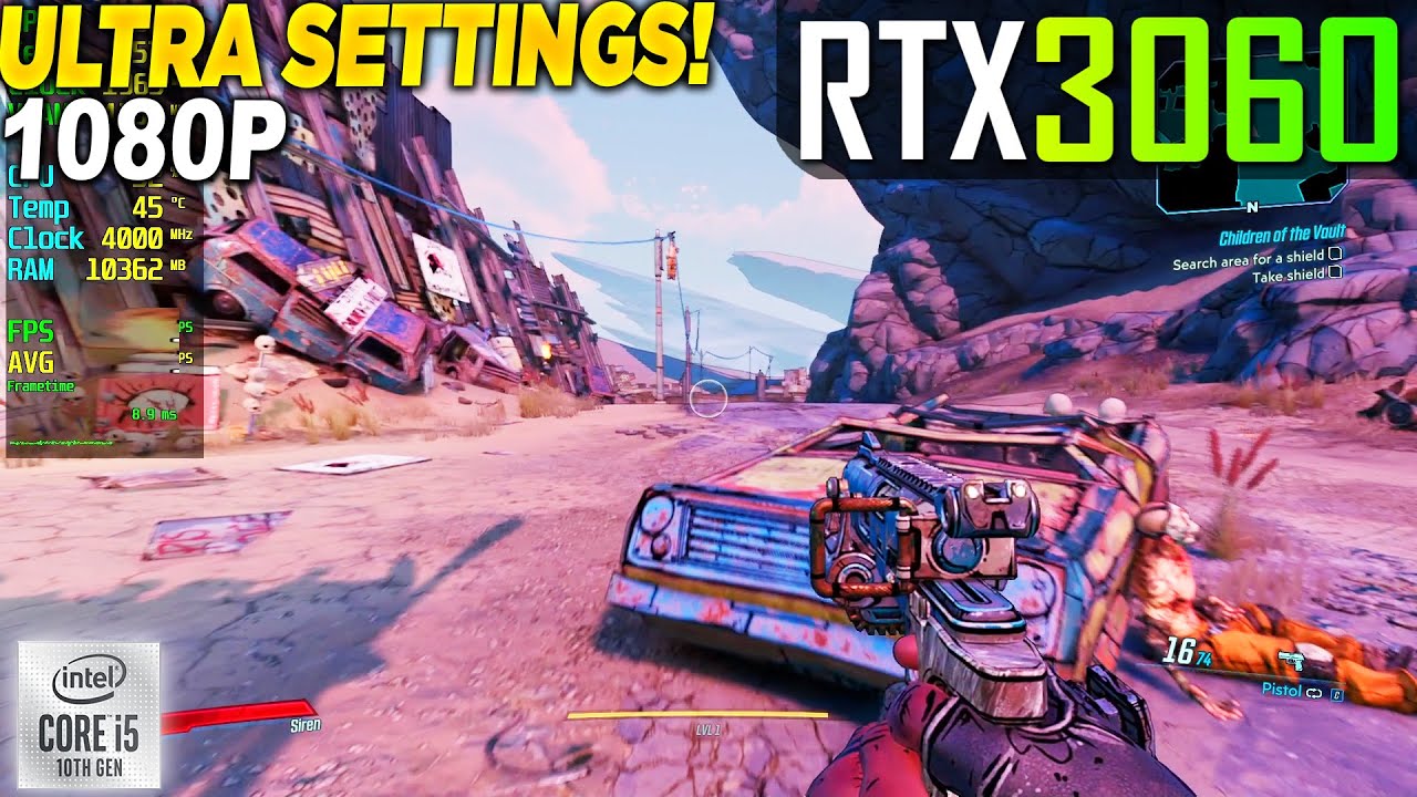 Borderlands 3 RTX 3060 - 1080p Ultra,