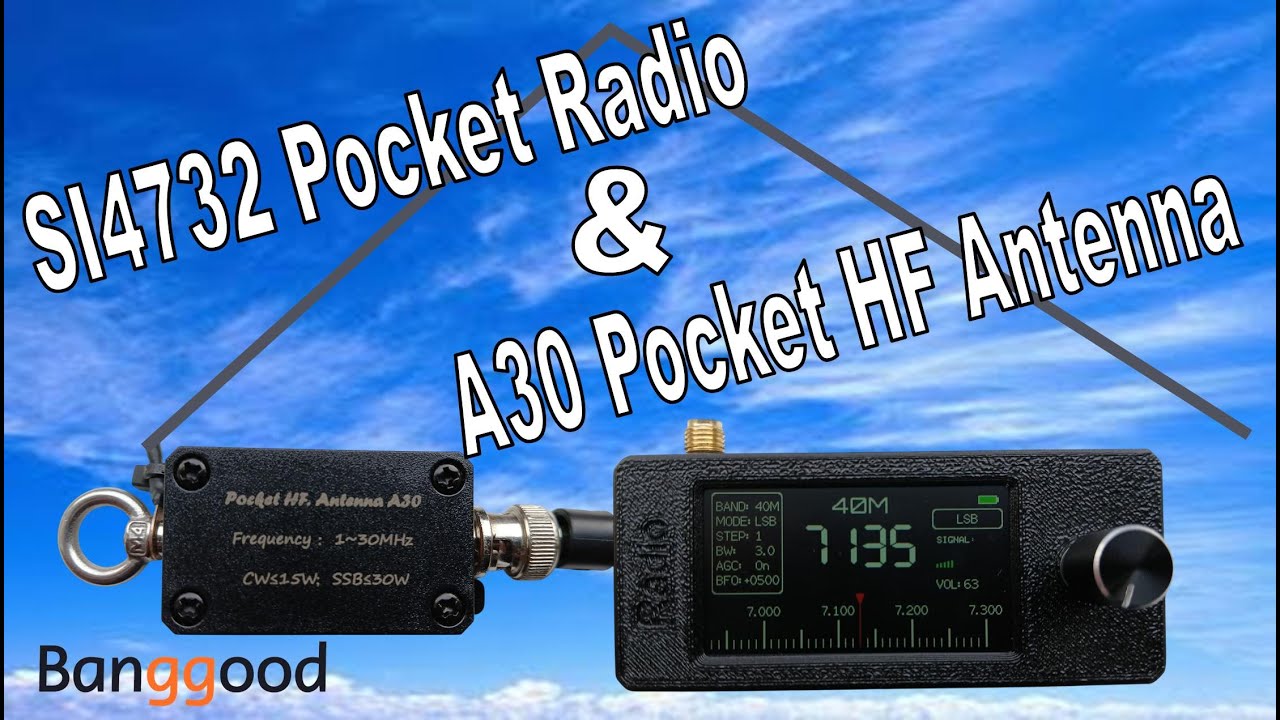 SI4732 Pocket Radio & A30 Pocket HF Antenna