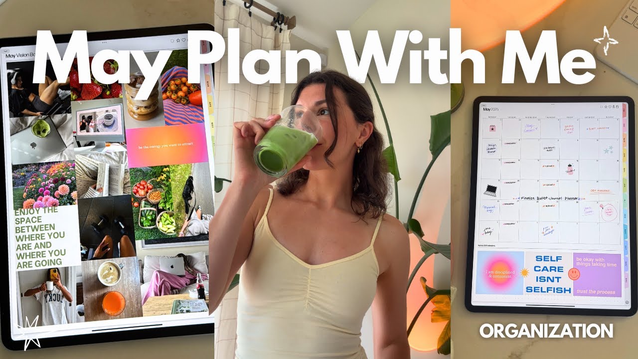 MAY PLAN WITH ME ❤️‍🔥 digital planning, vision board, & Notion updates