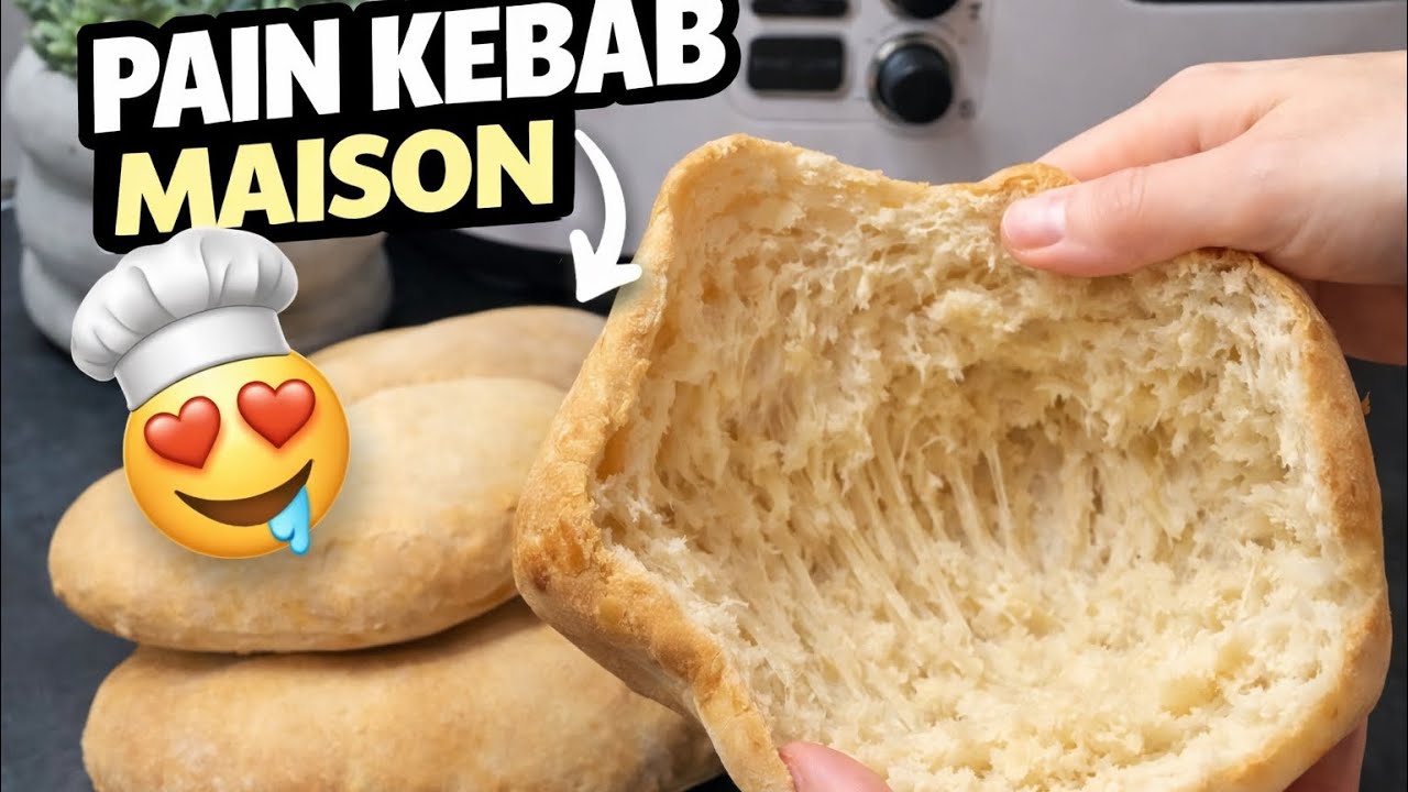 ⭐️PAIN KEBAB MAISON ULTRA MOELLEUX 😍 MC, THERMOMIX OU PÉTRIN