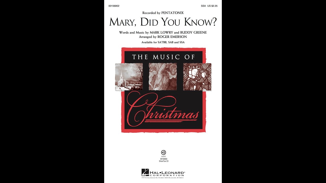 Mary, Did You Know? (SSA Choir) - Arranged by Roger Emerson