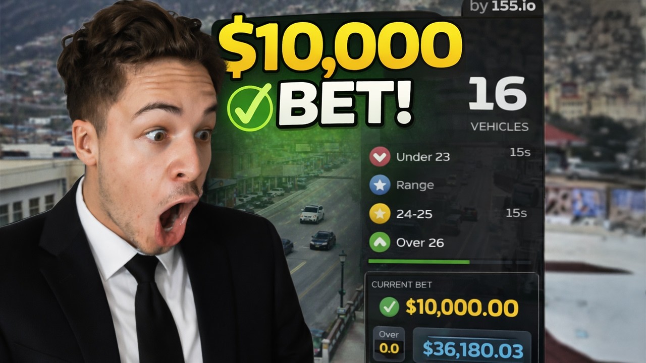 THE BIGGEST WIN EVER BETTING ON LIVE TRAFFIC! (CCTV RUSH HOUR)