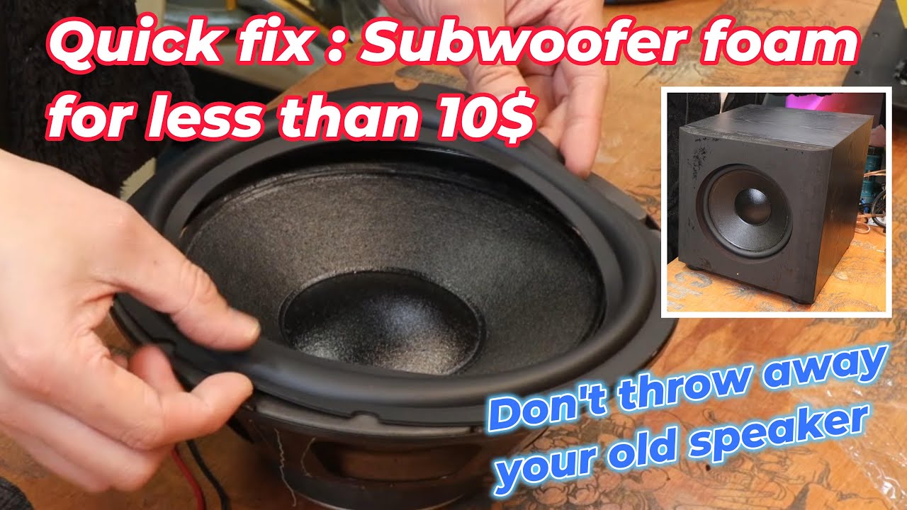 Fixed My Subwoofer for Less Than $10 – Don’t Throw It Away, Fix It Instead Paradigm PDR-10