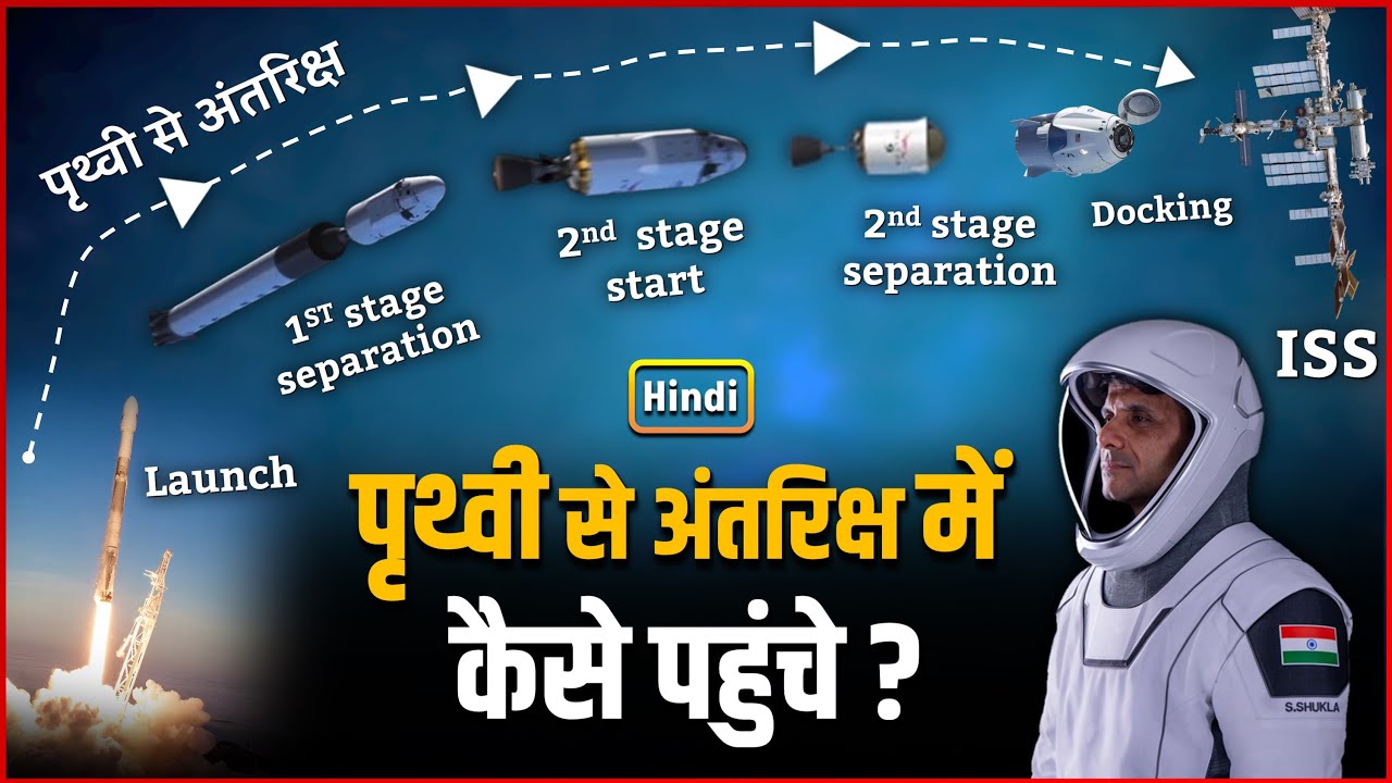 Shubhanshu Shukla पृथ्वी से अंतरिक्ष में कैसे पहुंचे | Shubhanshu Shukla's Earth To Space Process