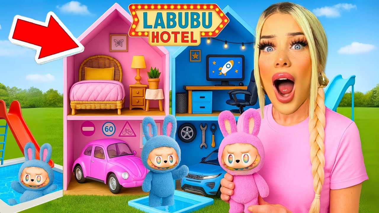 ICH öffne ein LABUBU HOTEL 😳 (mit Pool)