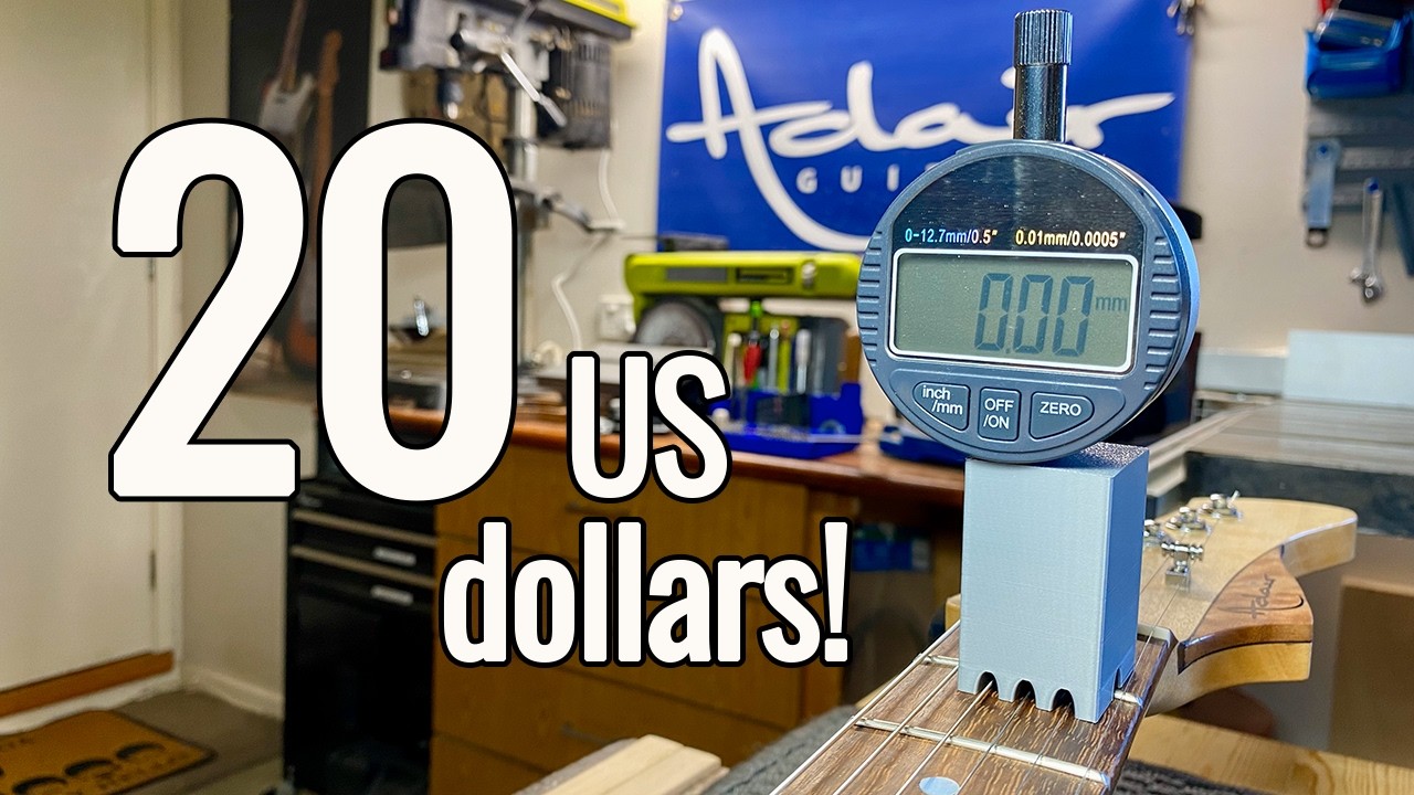 I Made a Digital Nut Slotting Gauge for an Electric Guitar!