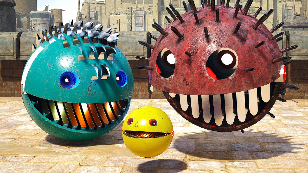 Epic Robot Battles: Pacman, Spiky Monster, and the Race to Escape the Danger Labyrinth