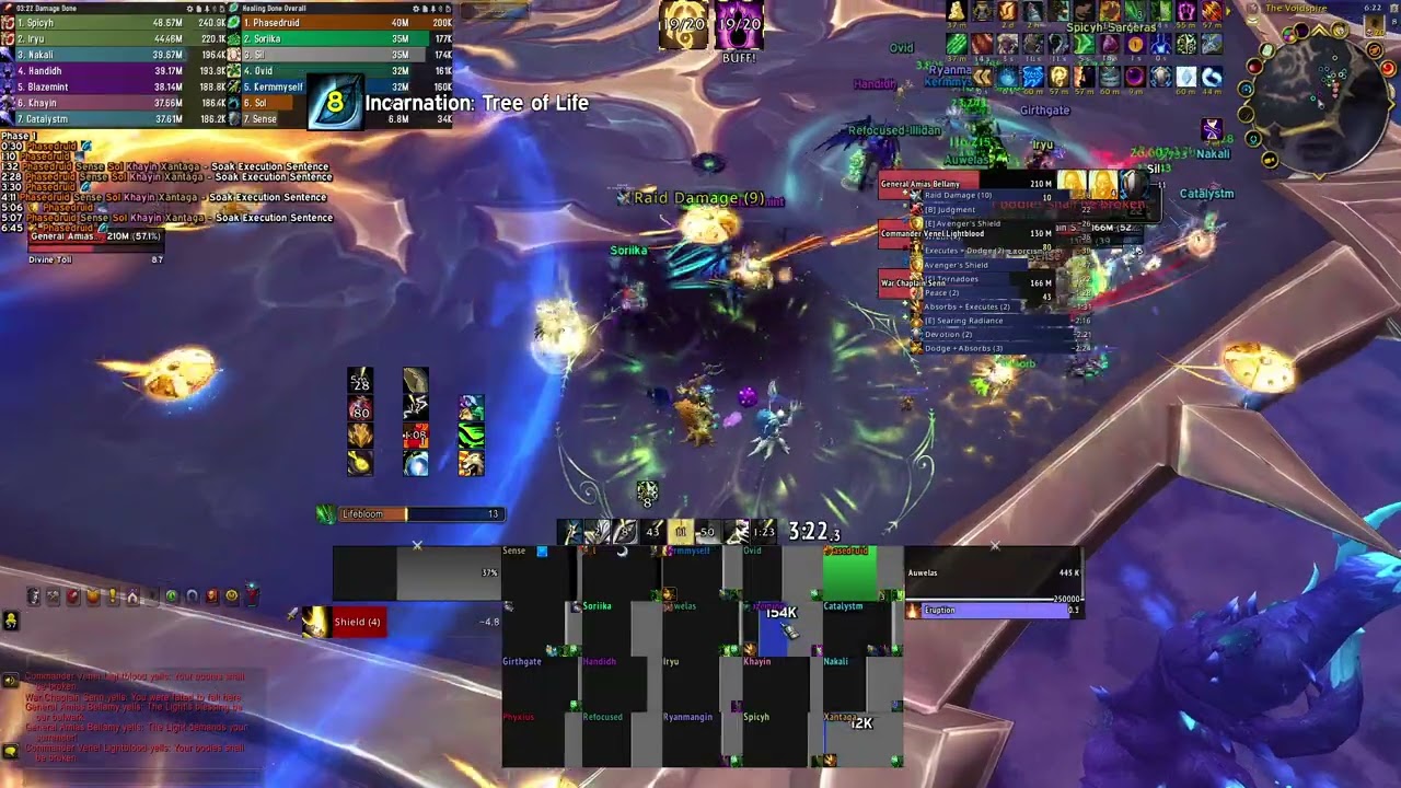 Nurfed vs Mythic Lightblinded Vanguard - Resto Druid POV