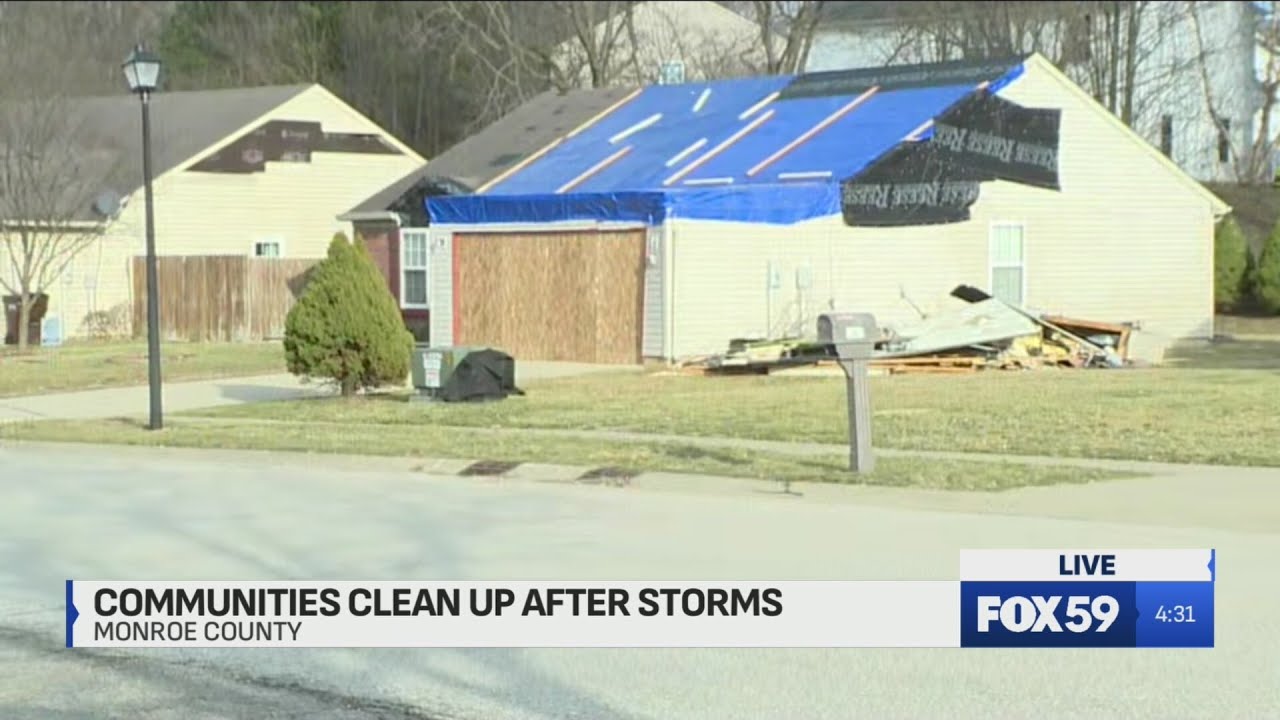 Communities come together to clean up after storms in Monroe County