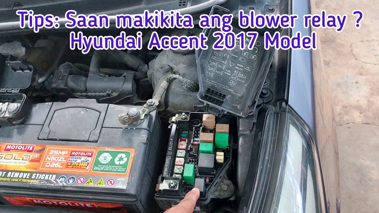 Tips: Saan makikita ang blower relay ? Hyundai Accent 2017 Model