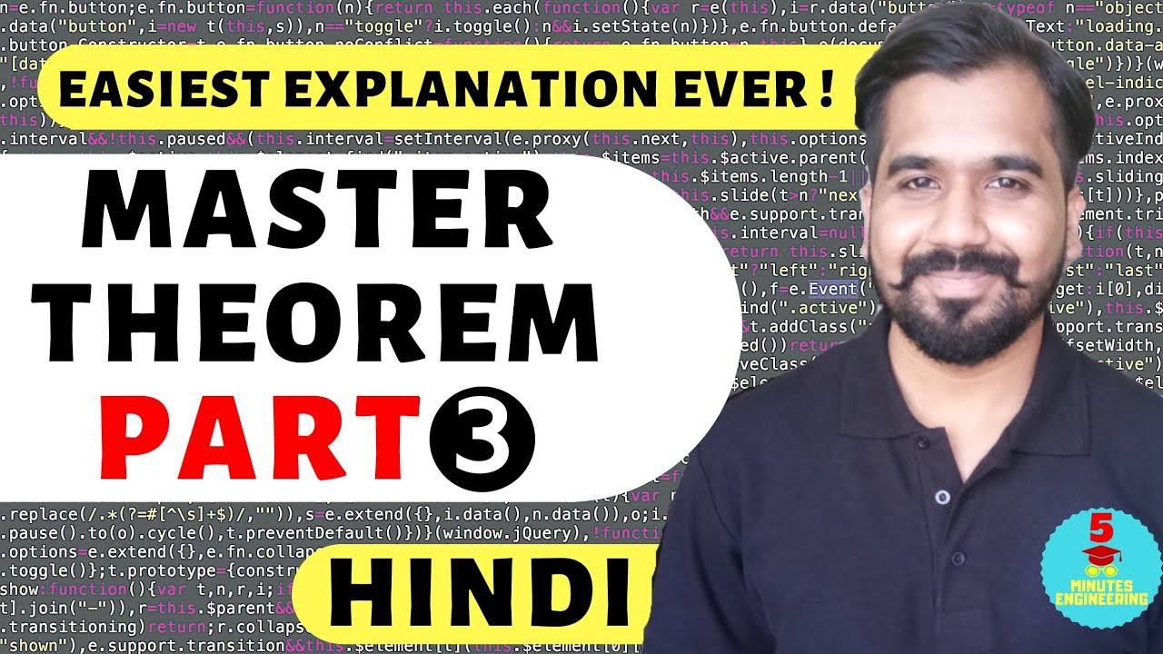 Master Theorem Part-3 Explained with Examples in Hindi l Design And Analysis Of Algorithm Course