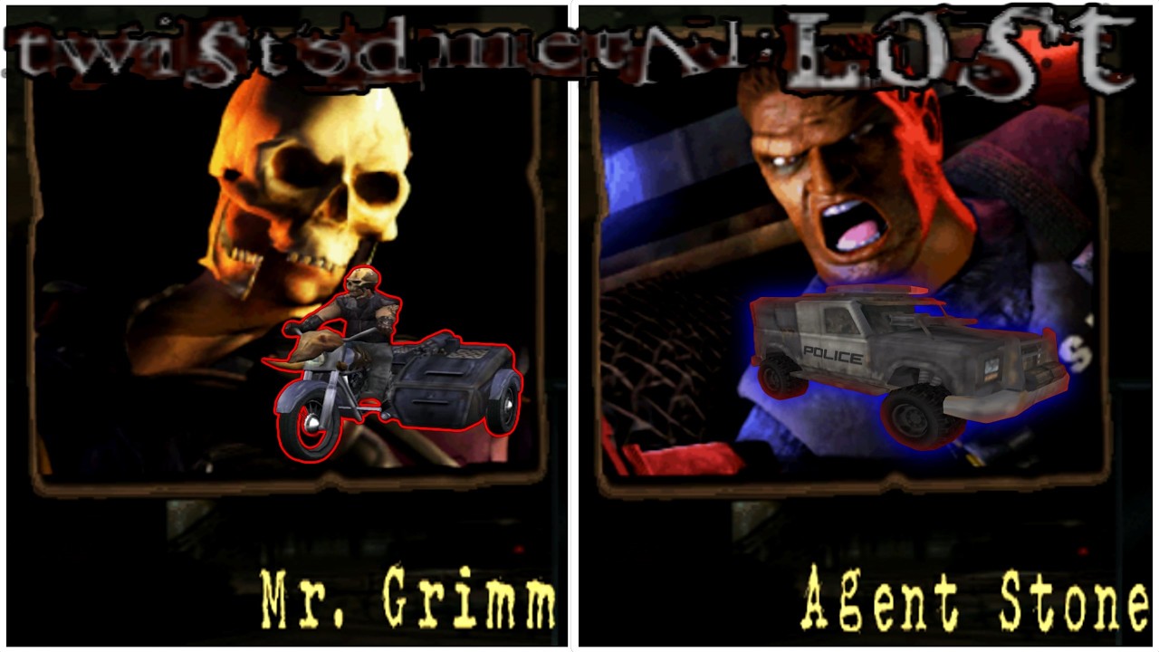 [PCSX2] Twisted Metal: Lost (Mr. Grimm & Outlaw 1P Playthroughs)