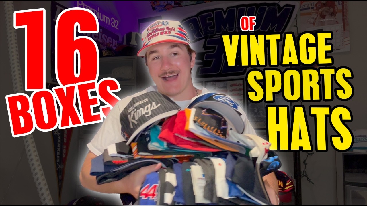 UNREAL Vintage Hat Unboxing - 16 Boxes of 90's Snapbacks!!!