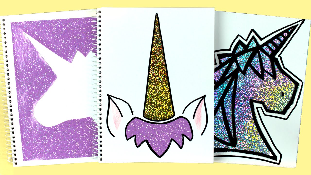 DIY: Holo Unicorn Notebook Covers | Cutify DIY #7