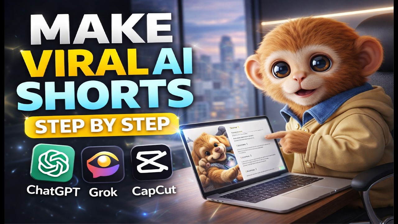 How to Make Viral AI Shorts (Grok + CapCut) &mdash; Same Character Every Scene
