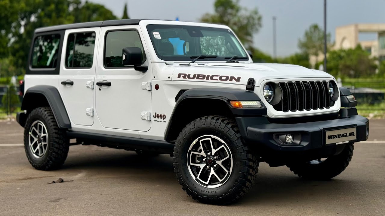 New Jeep Wrangler RUBICON 2024 (facelift) | Rs 71.65L | White Colour | Thar Roxx ke big daddy 😂