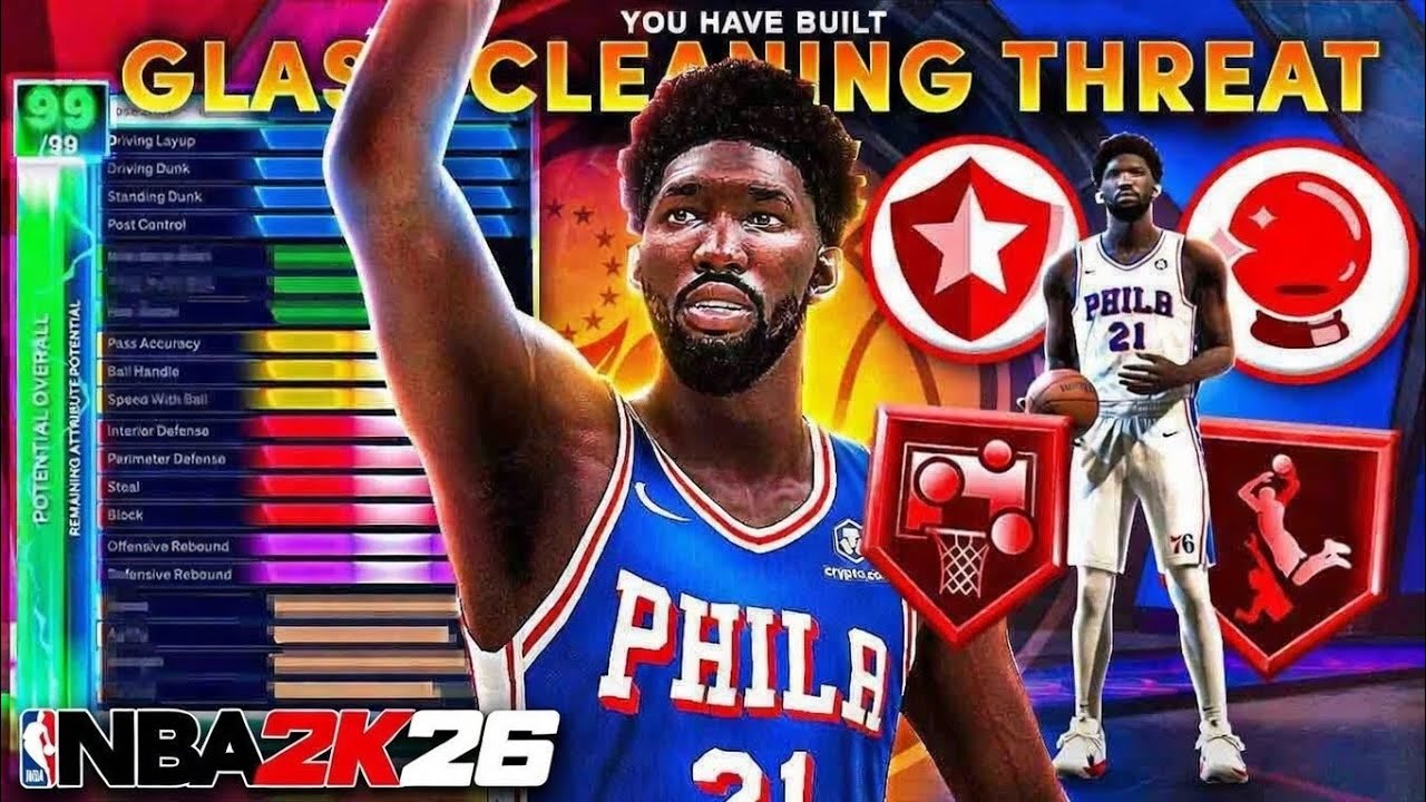 BEST CENTER BUILD in NBA 2K26! Best ALL AROUND Demigod Center Build  (99 Everything)
