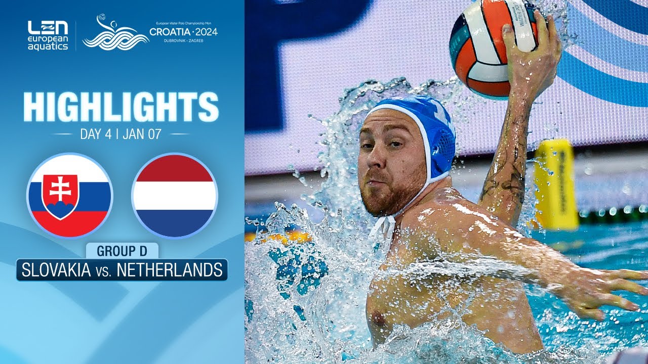 Slovakia vs. The Netherlands Highlights | Group D | European Water Polo Championships 2024
