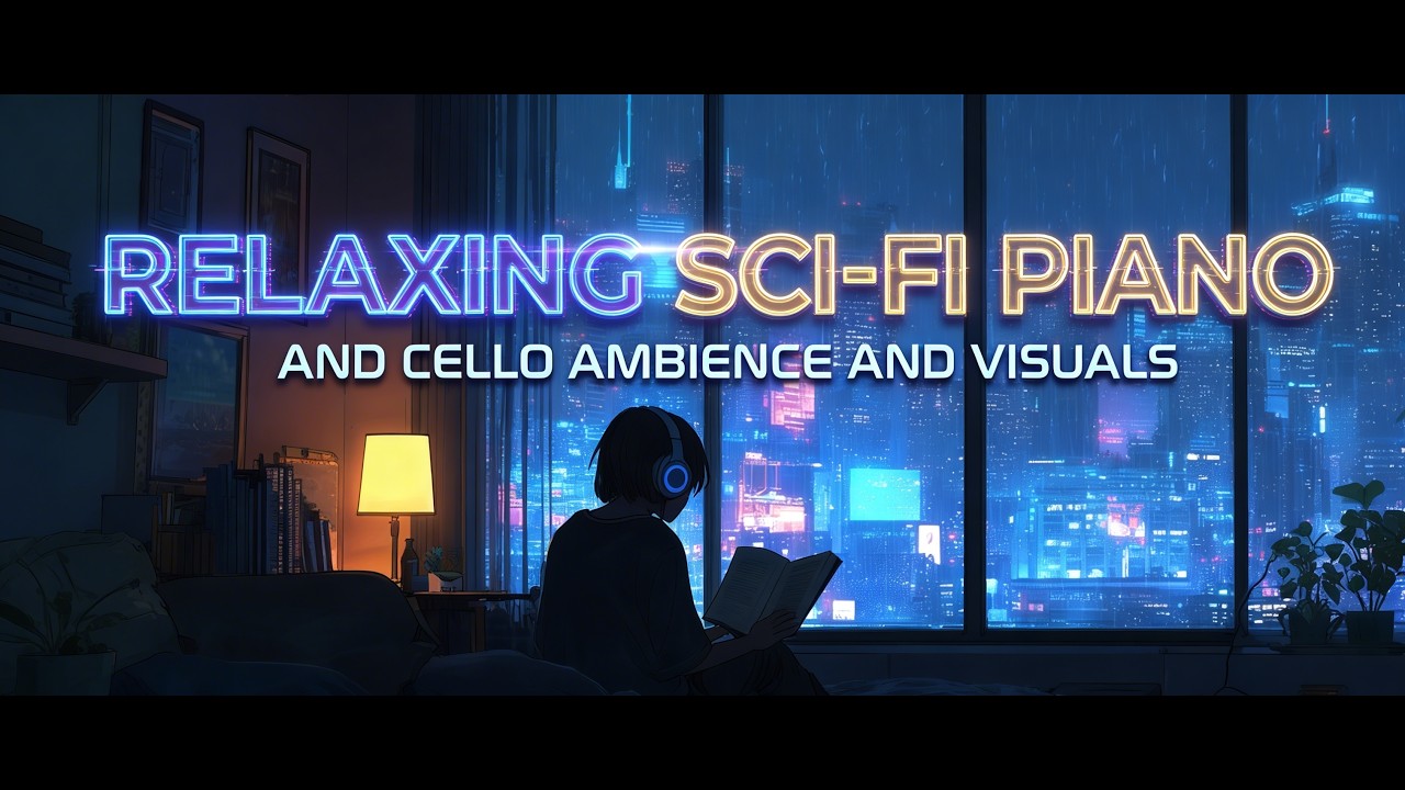 Relaxing Sci Fi LoFi Beats for Studying Focus and Sleep Cozy Futuristic Piano and Cello Music