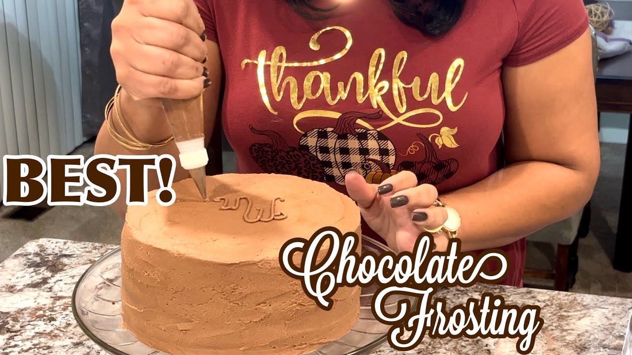 The BEST Homemade Chocolate Frosting That's Not TOO SWEET! How To Make Chocolate Icing