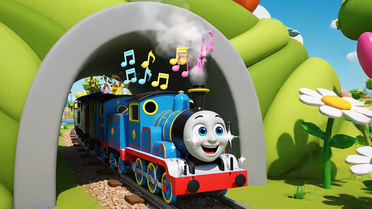 Tiny Train Chugs Puff Puff Puff | Steam Engine Song & Kids Railway Rhymes