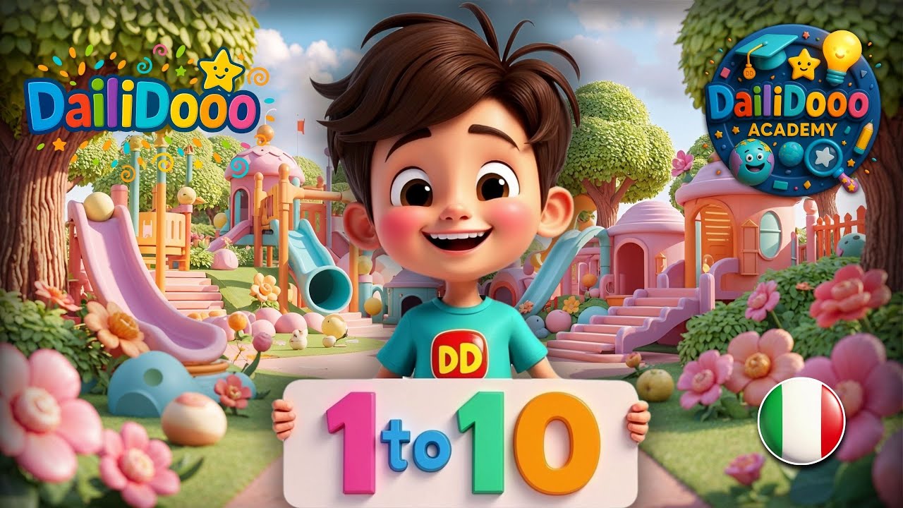 Conta fino a 10 con DailiDooo | DailiDooo Accademia | Canzone divertente per imparare a contare