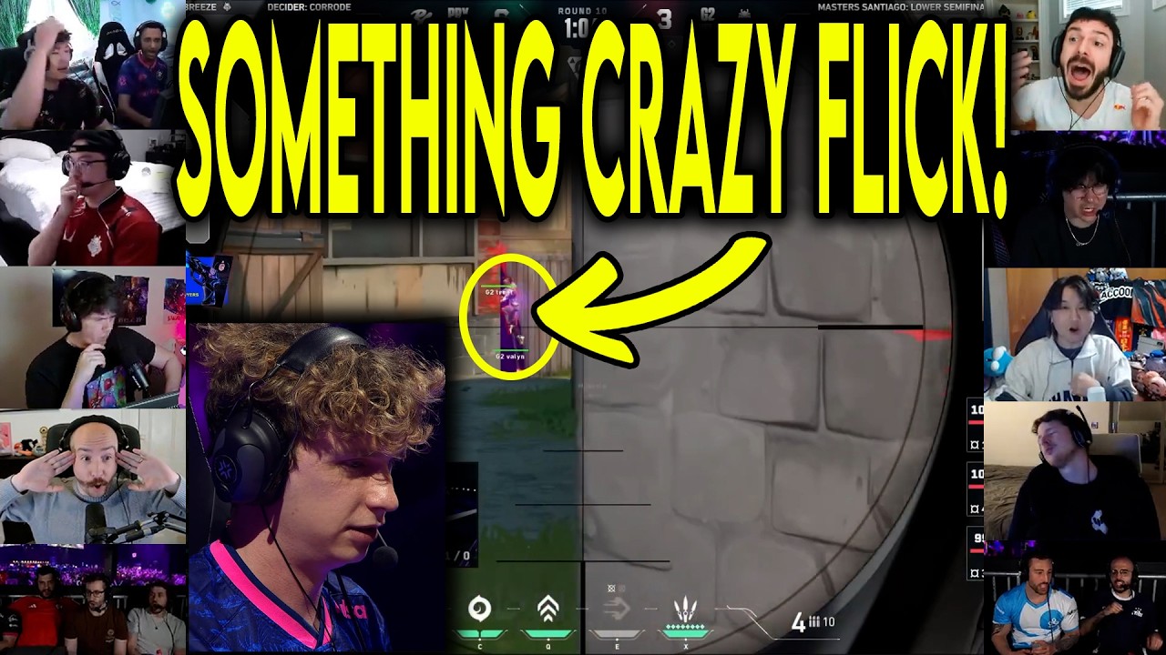 Valorant Streamers React To PRX Something HITTING THE CRAZIEST FLICK Against G2 In Masters Santiago