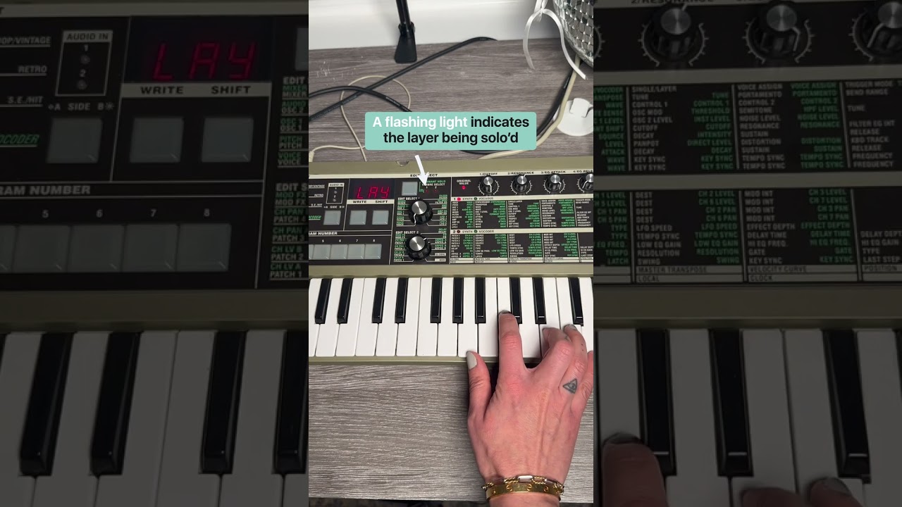 Did you know you can layer programs on the Korg microKORG 🤯?!⁠