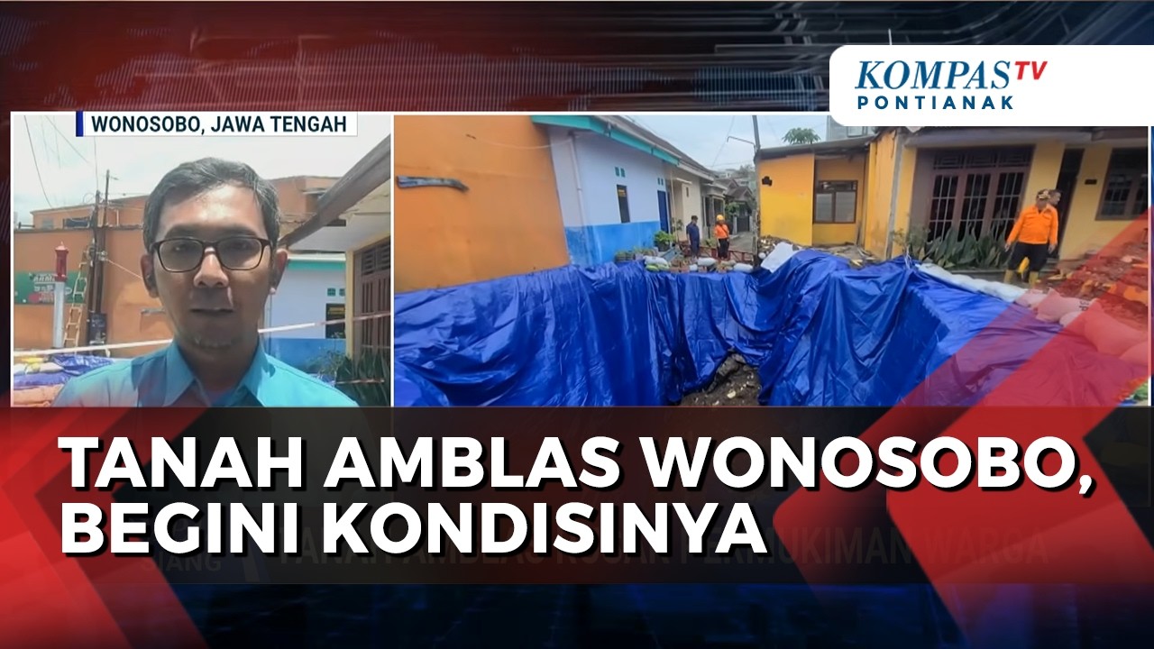 Tanah Amblas Mirip Sinkhole di Wonosobo Rusak Permukiman Warga, Akses Jalan Terputus