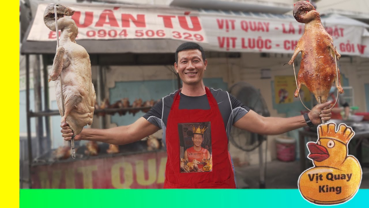 VIETNAMESE ROTIESSERIE DUCK | SPECIAL ASIAN CUISINE | KING OF ROAST | BEST STREET FOOD REVIEW SHOW